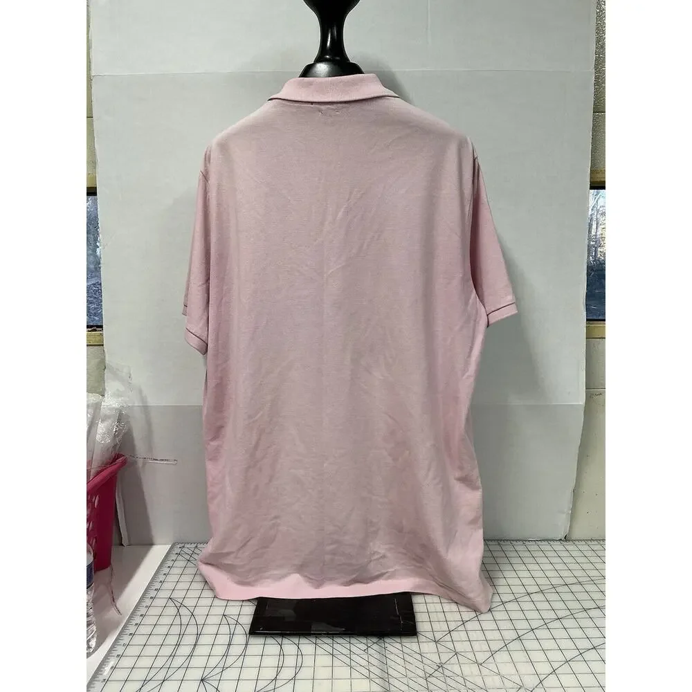 Ralph Lauren Men's Classic Short Sleeve Polo Shirt Pink XL‎ Embroidered